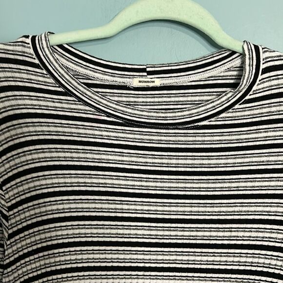 Monrow Striped Bodycon Dress - Picture 5 of 8